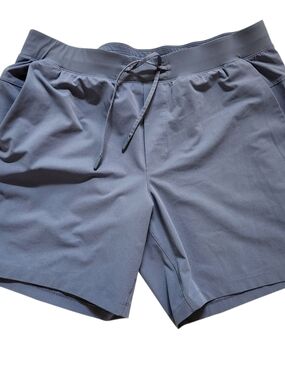 LULULEMON MAN SWEAT SHORT TRUNK LIGHT BLUE XL